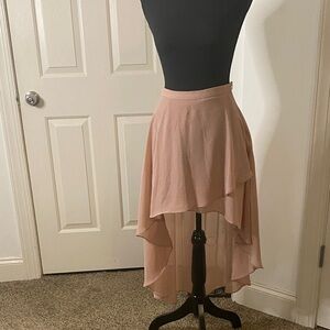 Love Culture Blush High-Low Skirt
